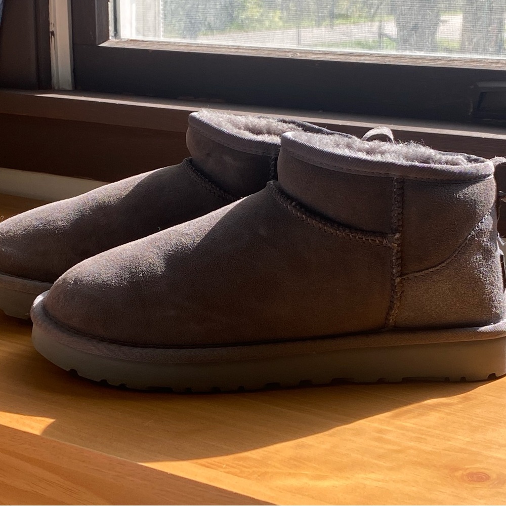 UGG Gray Ankle Boots